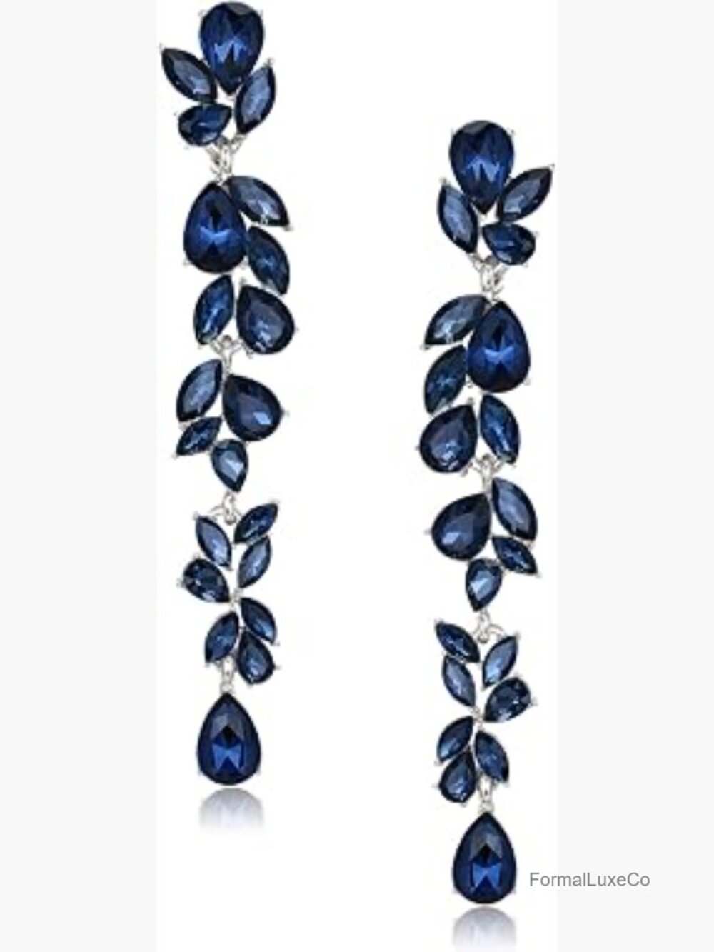 Crystal Chandelier Dangle Drop Earrings for Brides Prom